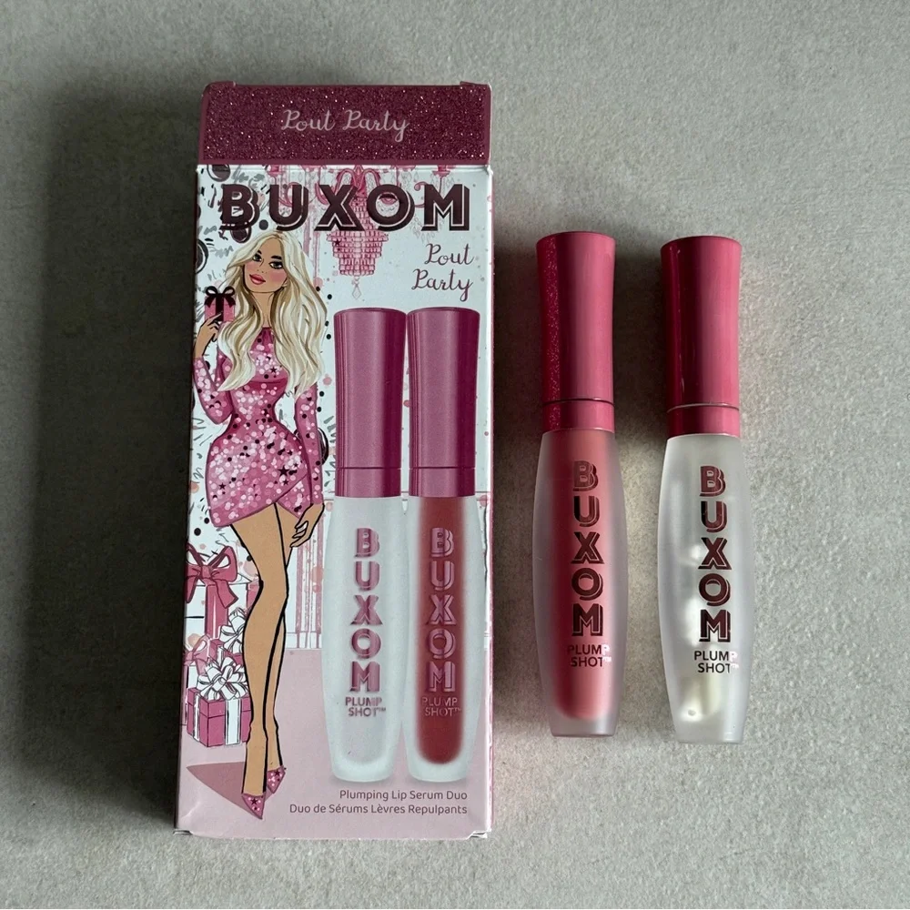 Buxom Pout Party Plump Shot Plumping Lip Serum Duo
